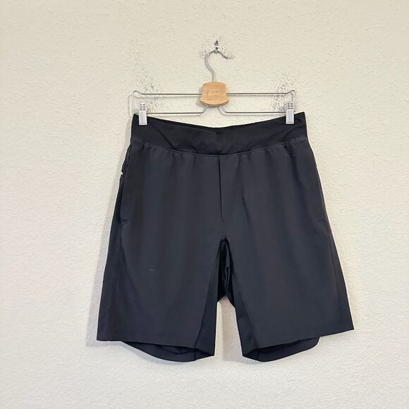 LULULEMON T.H.E. Linerless Shorts Black Elastic Waist Training Workout - Picture 1 of 10